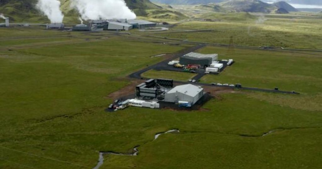 New facility in Iceland will capture 4,000 tons of CO2 out of atmosphere per year