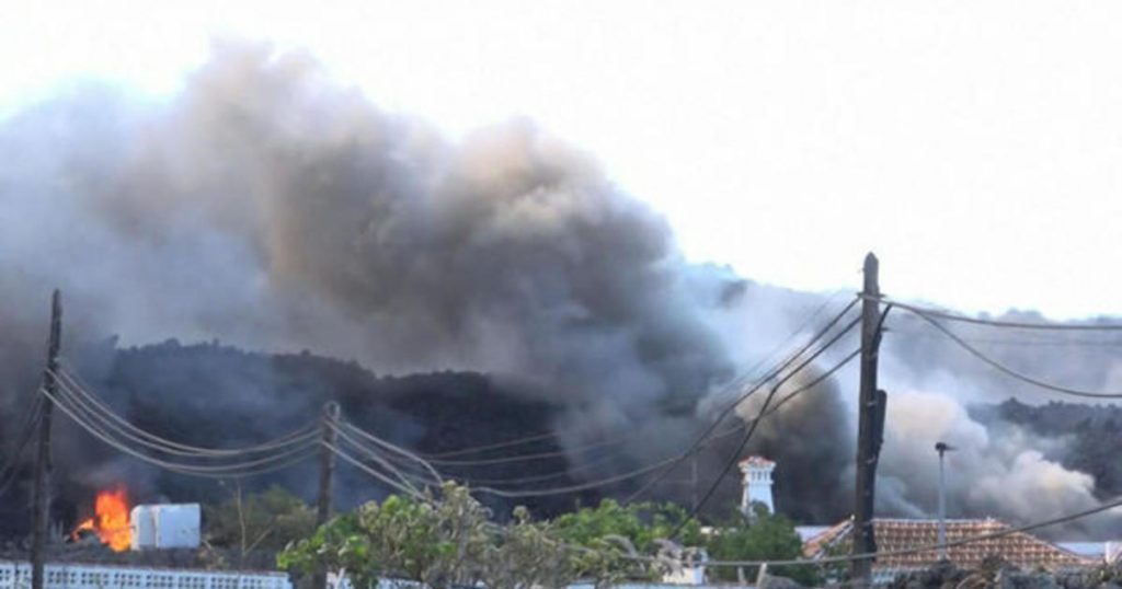 Spanish volcano eruption shuts down local airport and displaces thousands